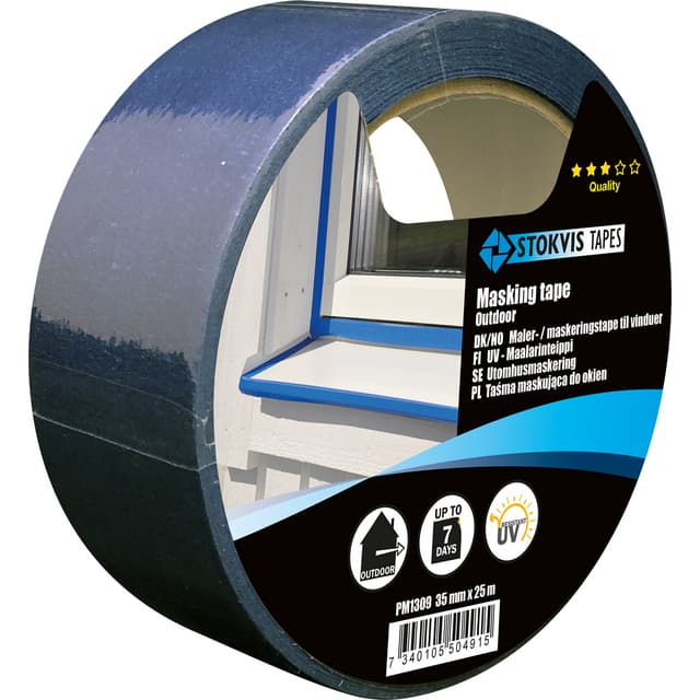 FÖNSTERMASKERING BLÅ 35MM 25M | Beijerbygg Byggmaterial