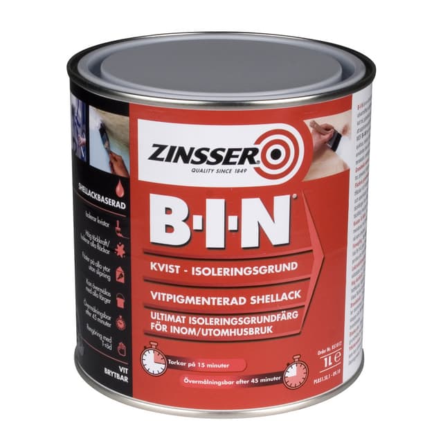 BIN ISOLER.GRUND SHELLAK 1L 1L | Beijerbygg Byggmaterial