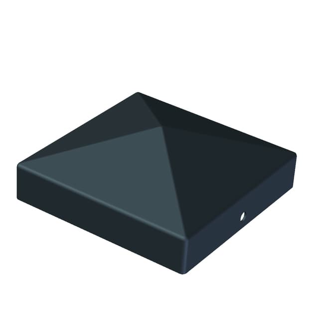 STOLPLOCK SVART 71X71MM | Beijerbygg Byggmaterial