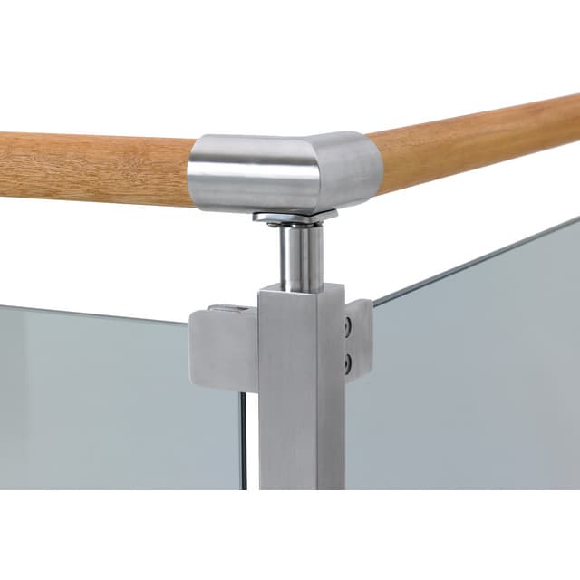 HÖRNSTOLPE GLASRÄCKE BERTIL ROSTFRI STÅL SS316 90GR | Beijerbygg Byggmaterial