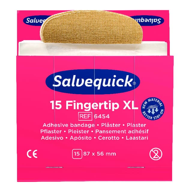 PLÅSTERREFILL FINGERTOPP EXTRA STORA 6454 SALVEQUCK | Beijerbygg Byggmaterial