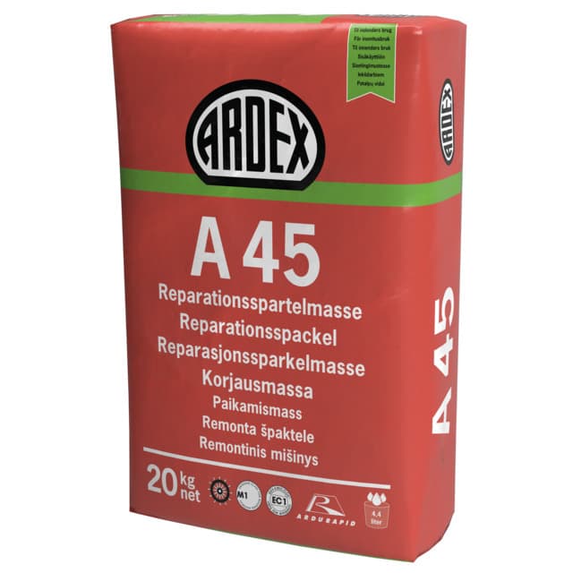 BYGGSPACKEL A45 ARDEX 20KG | Beijerbygg Byggmaterial