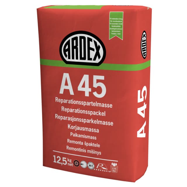 BYGGSPACKEL ARDEX A45 12.5KG REP/GOLV/FALLBYGGNADSBRUK INNE | Beijerbygg Byggmaterial