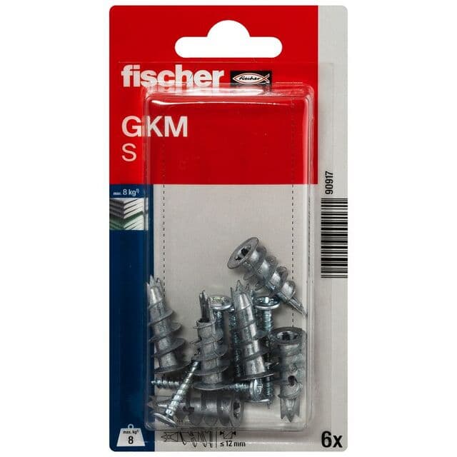 GIPSPLUGG METALL GKM12K 6ST | Beijerbygg Byggmaterial