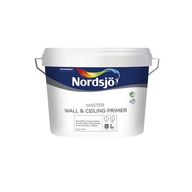 GRUNDFÄRG MASTER VÄGG&TAK NORDSJÖ INOMHUS 2,5L | Beijerbygg Byggmaterial