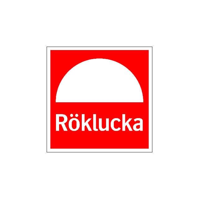 SKYLT RÖKLUCKA ALU RFX 150X150 | Beijerbygg Byggmaterial