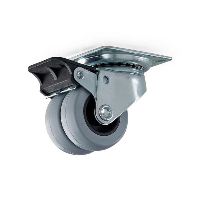 LÄNKHJUL 4105 D 50MM BROMS M PLATTA ELZINK 70KG | Beijerbygg Byggmaterial