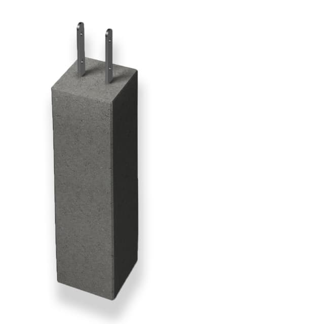 PLINT 700 FAST STOLPSKO 2T GRÅ L 200X200X700MM | Beijerbygg Byggmaterial