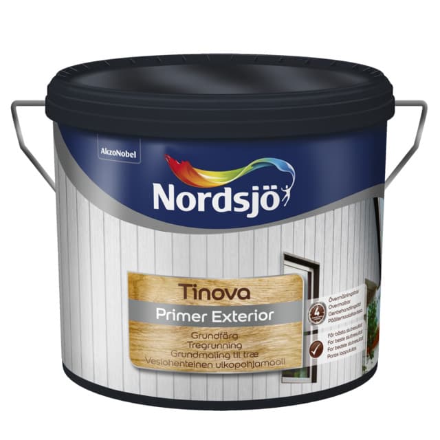 TRÄGRUND TINOVA VIT 1L EXTERIOR PRIMER | Beijerbygg Byggmaterial