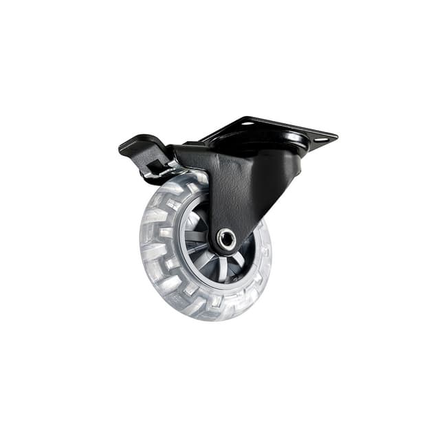 MÖBELHJUL 4107 MED PLATTA/ BROMS SVART | Beijerbygg Byggmaterial