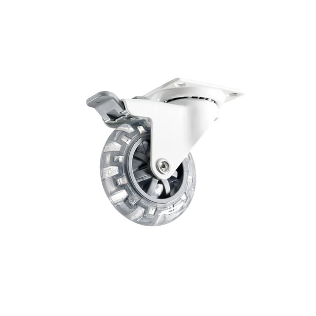 MÖBELHJUL 4107 MED PLATTA/ BROMS VIT | Beijerbygg Byggmaterial