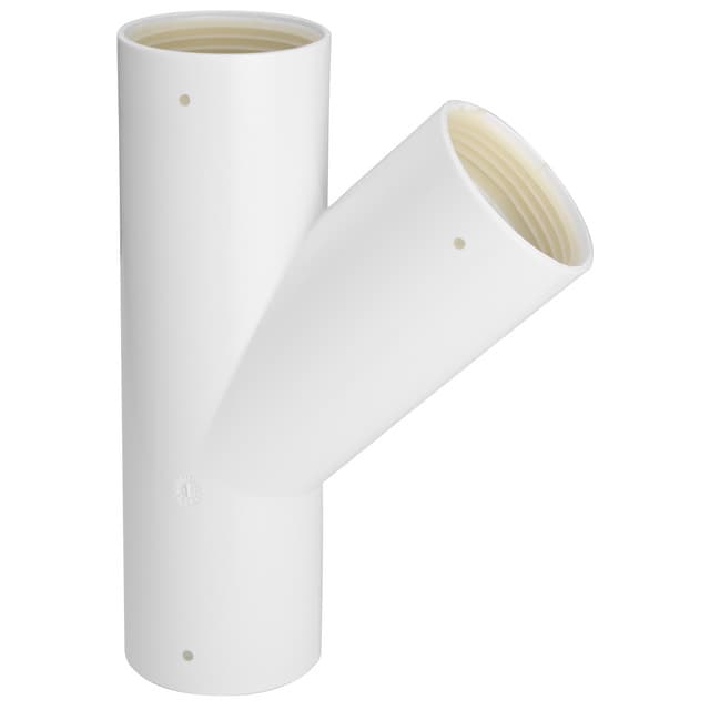 GRENRÖR MED GUMMITÄTNING VIT PP 45X45GR | Beijerbygg Byggmaterial