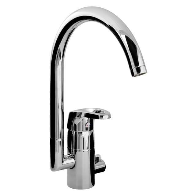 KÖKSBLANDARE AERO 1GR MED AVST AVSTÄNGNING KROM PEX | Beijerbygg Byggmaterial