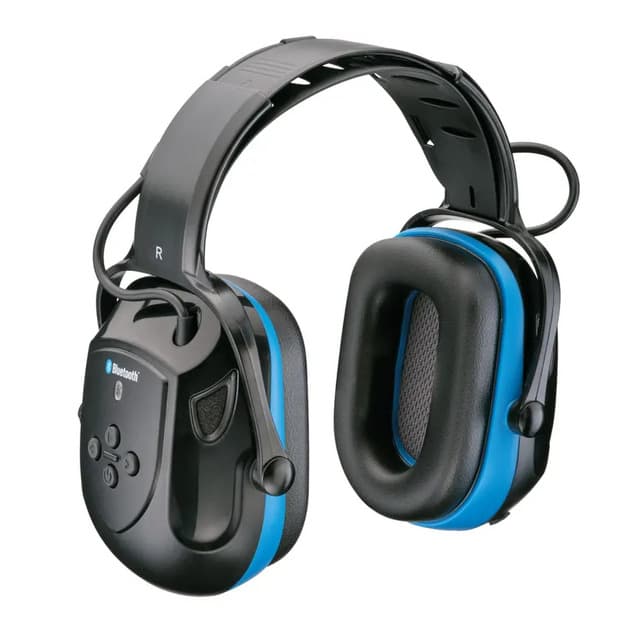 HÖRSELSKYDD RAPTOR ONE BLÅTAND MED MIKROFON OCH AUX SNR 29DB | Beijerbygg Byggmaterial