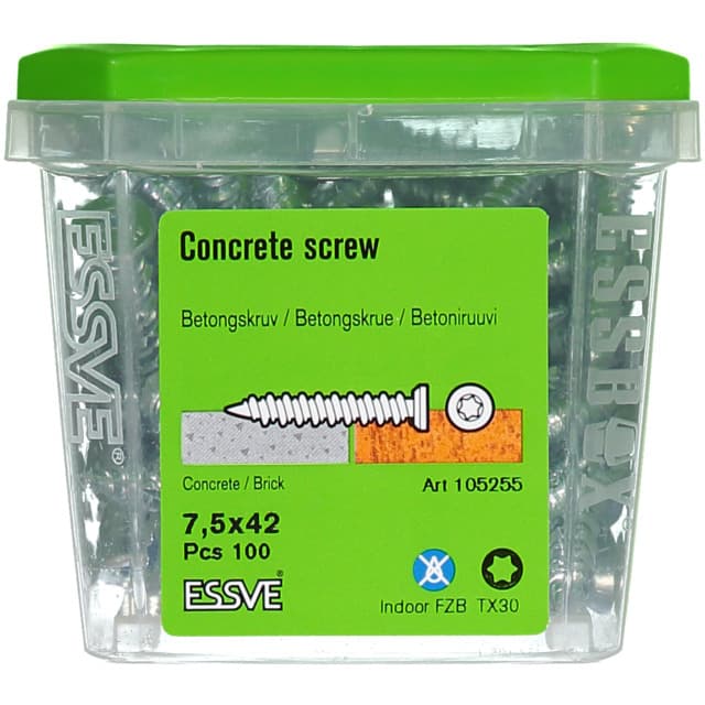 BETONGSKRUV 7,5X42 100ST             (1) 100500 | Beijerbygg Byggmaterial