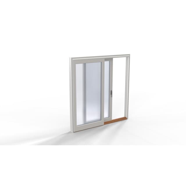 SKJUTDÖRR 2-DEL 19X20 TRÄ RAW PANORAMA VIT/VIT | Beijerbygg Byggmaterial