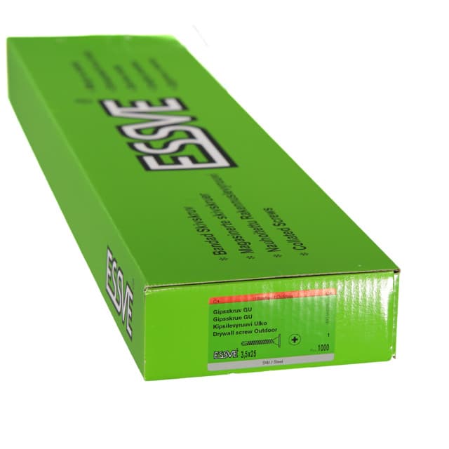 GIPSSKRUV GU BANDAD BORRSPETS PH2 CORRSEAL 3,5X25 1000ST UTV | Beijerbygg Byggmaterial