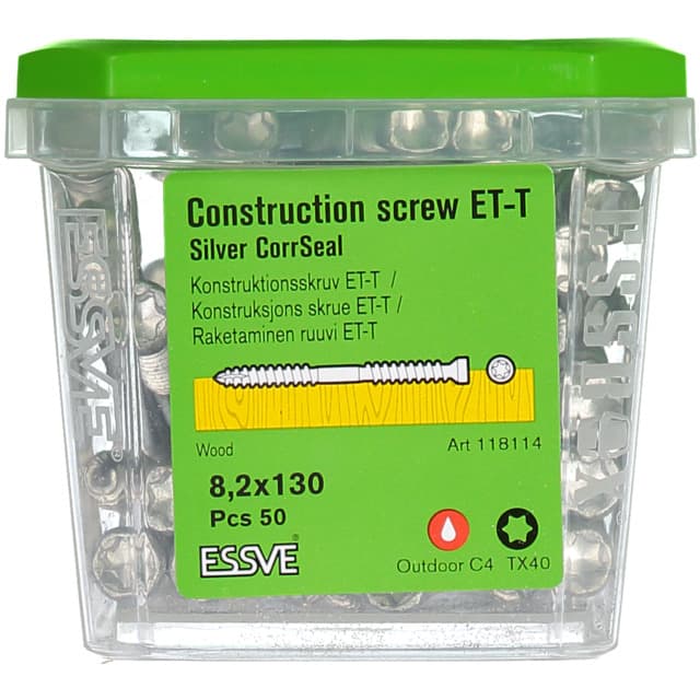 TRÄSKRUV ET-T 8,2X130 50ST CUTTER CS KONSTRUKTION | Beijerbygg Byggmaterial