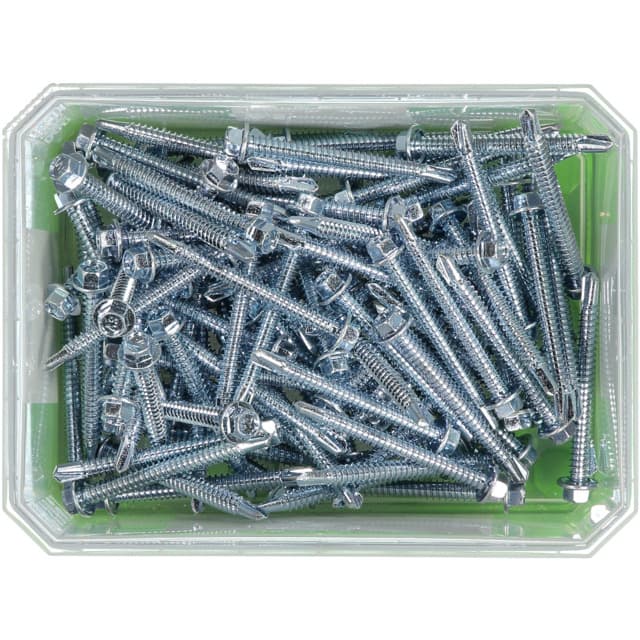 BYGGPLÅTSKRUV 6,3X63 100ST M BORR          441202 | Beijerbygg Byggmaterial