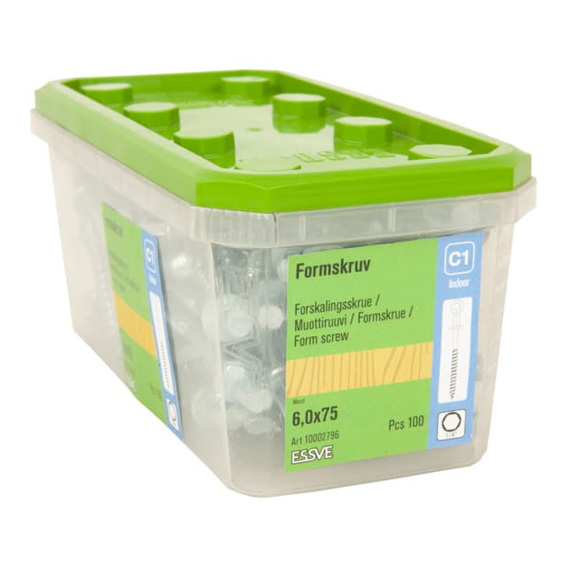 FORMSKRUV DPX BLANKFÖRZINKAD 6,0X75 100ST | Beijerbygg Byggmaterial