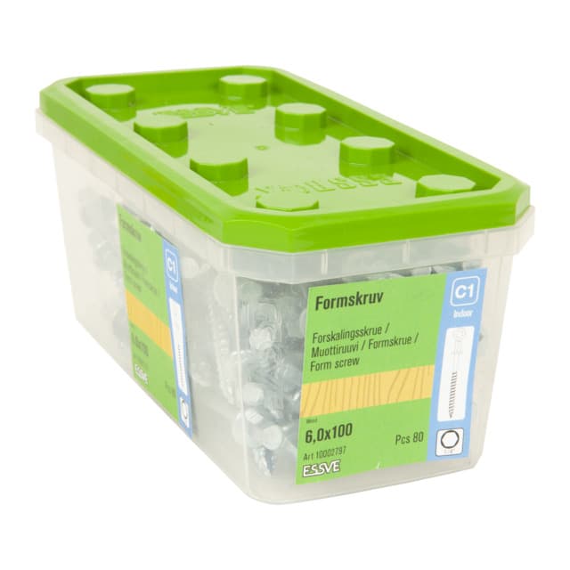 FORMSKRUV DPX BLANKFÖRZINKAD 6,0X100 80ST | Beijerbygg Byggmaterial