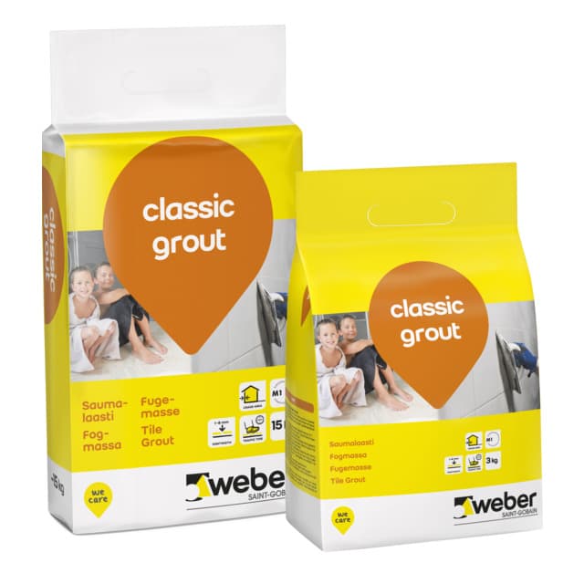 FOGMASSA CLASS 13 SIL.GRÅ 3KG CLASSIC GROUT SILVERGRÅ | Beijerbygg Byggmaterial