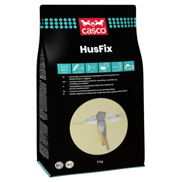 VÄGGSPACKEL HUSFIX CASCO 3KG | Beijerbygg Byggmaterial