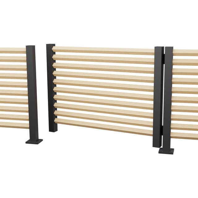 GRIND BOLMEN 995 SVART STAKETSTOLPE ALUMINIUM | Beijerbygg Byggmaterial