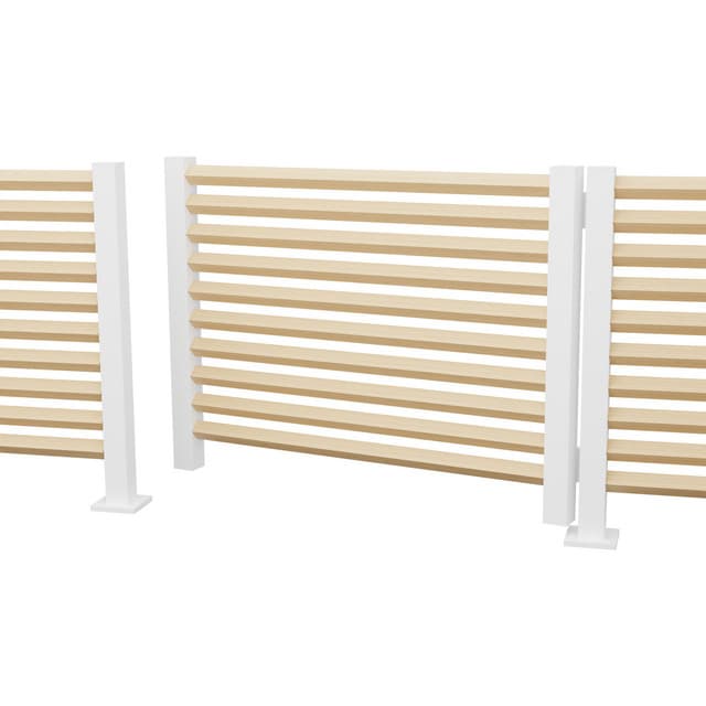 GRIND BOLMEN 995 VIT STAKETSTOLPE ALUMINIUM | Beijerbygg Byggmaterial