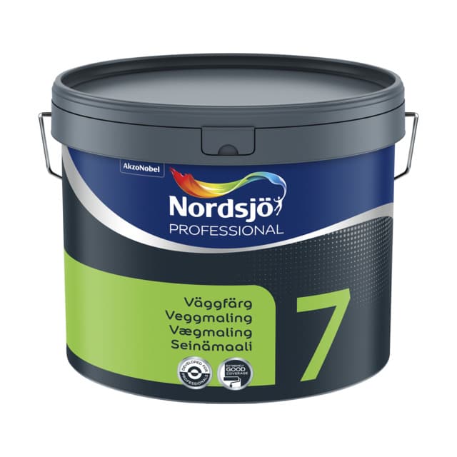 VÄGGFÄRG PROFESSIONAL 7 NORDSJÖ BW INOMHUS 10L | Beijerbygg Byggmaterial