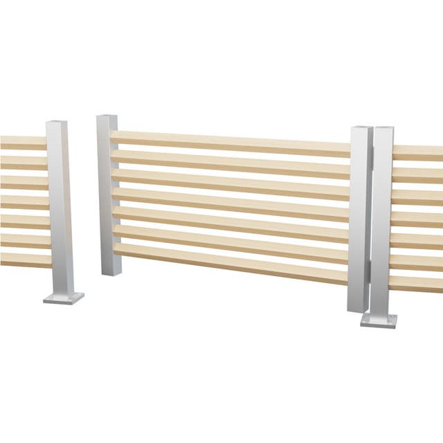 GRIND BOLMEN 745 NATUR STAKETSTOLPE ALUMINIUM | Beijerbygg Byggmaterial