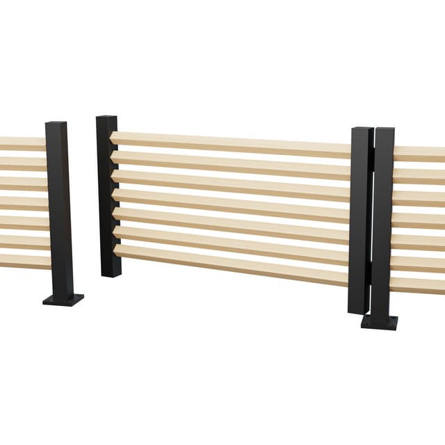 GRIND BOLMEN 745 SVART STAKETSTOLPE ALUMINIUM | Beijerbygg Byggmaterial