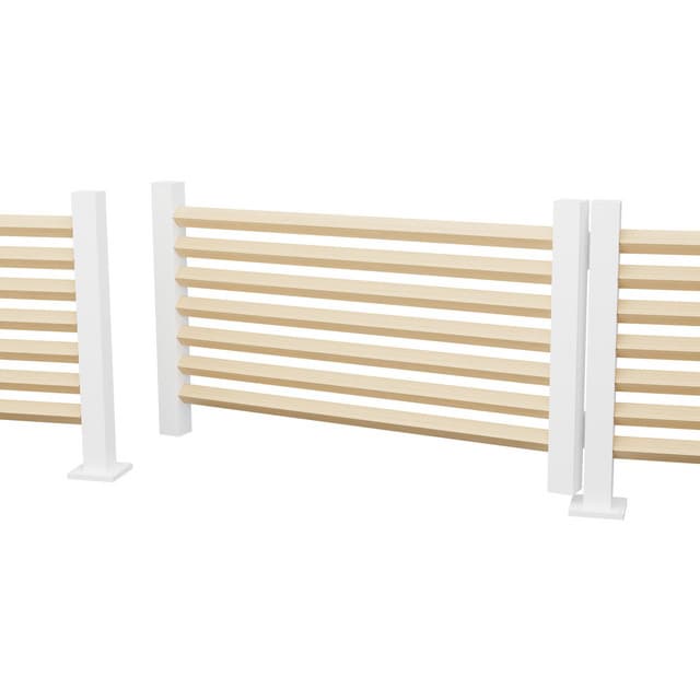 GRIND BOLMEN 745 VIT STAKETSTOLPE ALUMINIUM | Beijerbygg Byggmaterial