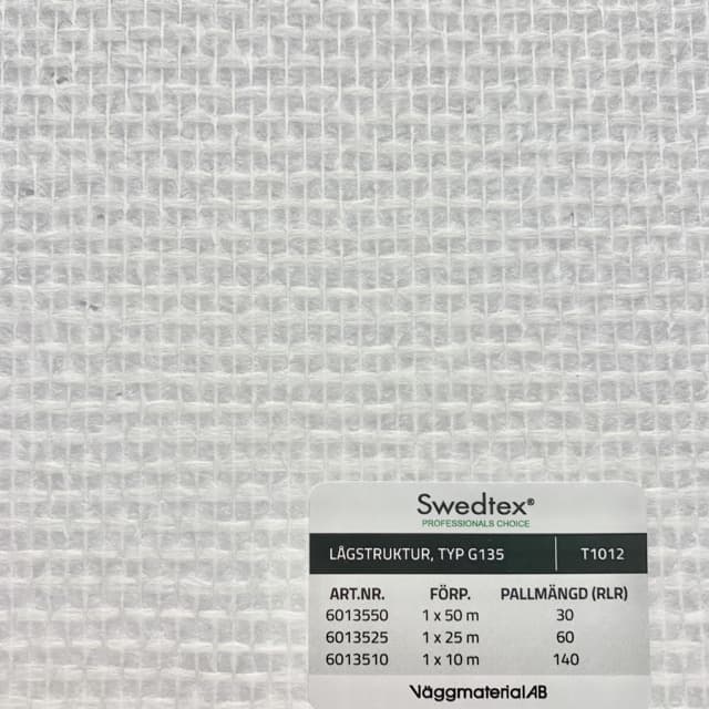 GLASFIBERVÄV SWEDTEX LÅGSTRUKTUR TYP G135 50M | Beijerbygg Byggmaterial