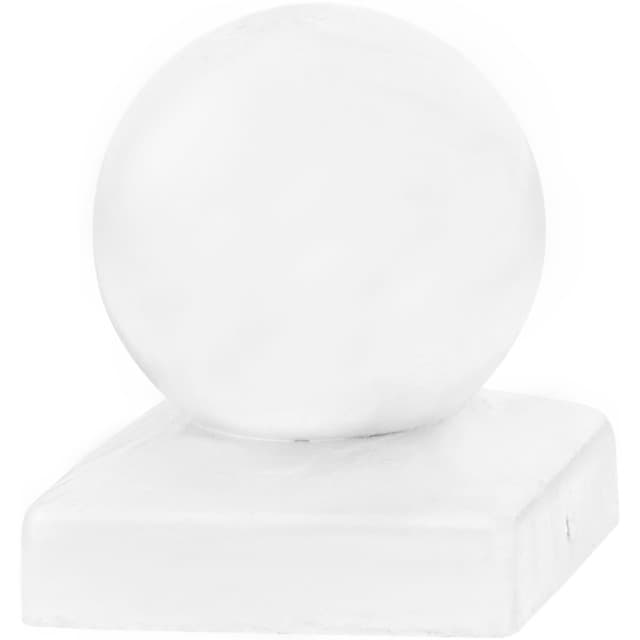 STOLPLOCK MED KNOPP VIT 71X71 | Beijerbygg Byggmaterial