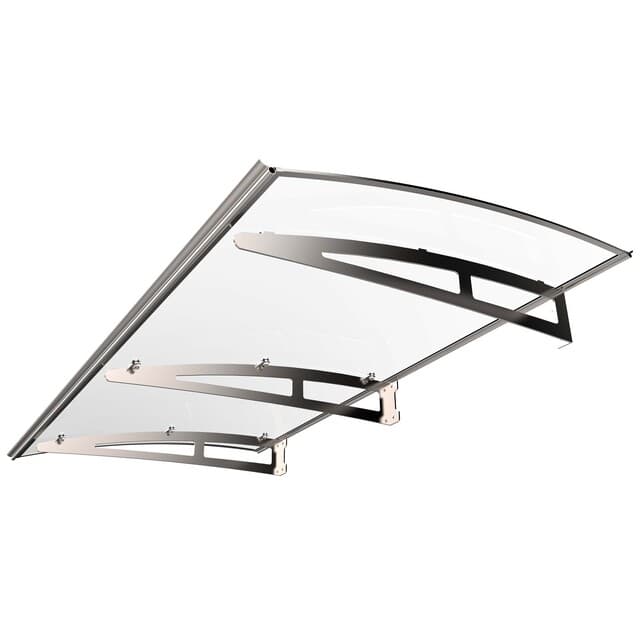 ENTRÉTAK SILVER/KLARGLAS 1800X1000MM | Beijerbygg Byggmaterial