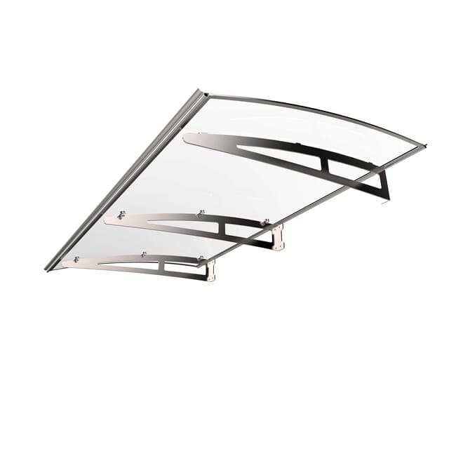 ENTRÉTAK SILVER/KLARGLAS 2000X1000MM | Beijerbygg Byggmaterial