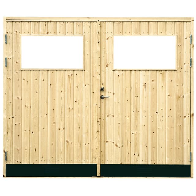 GARAGEPORT 10GR RAK PANEL GLAS INKL 2ST DÖRRSPÄRRAR 25X21 | Beijerbygg Byggmaterial