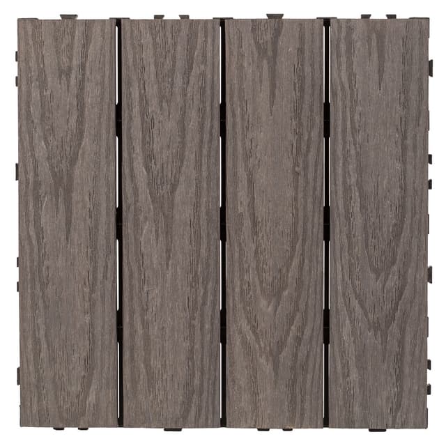 TRALL RUTA KOMPOSIT GRÅ 30X30CM | Beijerbygg Byggmaterial