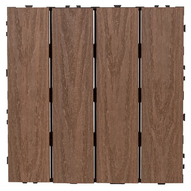 TRALL RUTA KOMPOSIT BRUN 30X30CM | Beijerbygg Byggmaterial