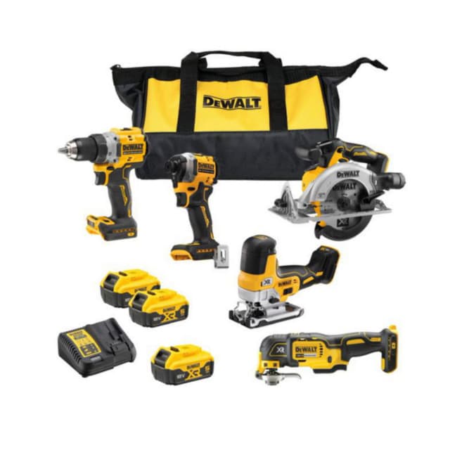 MASKINKIT DEWALT DCK502P3-QW XR BORSTLÖS 5DELAR 18V | Beijerbygg Byggmaterial