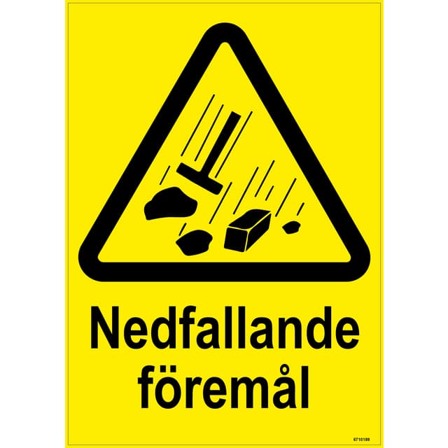 SKYLT UNIGRAPHICS NEDFALLANDE FÖREMÅL PLAST 210X297MM | Beijerbygg Byggmaterial