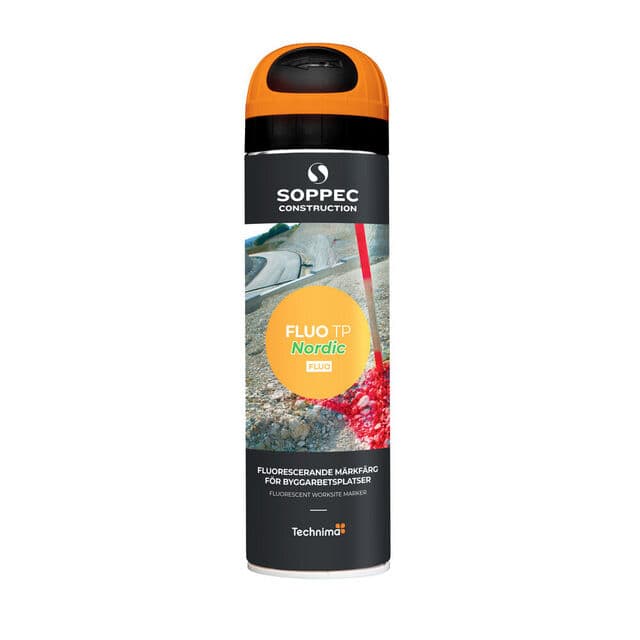MARKÖRFÄRG ORANGE R-F 500ML FLUOROCERANDE SPRAYFÄRG (12) | Beijerbygg Byggmaterial