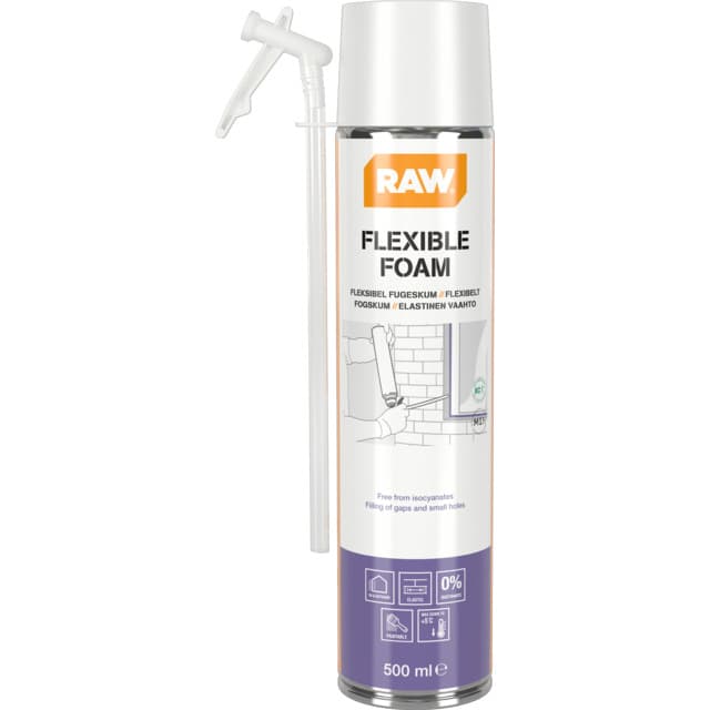 FOGSKUM FLEXIBEL VIT 500ML RAW ISOCYANATFRI ÖVERMÅLBART | Beijerbygg Byggmaterial