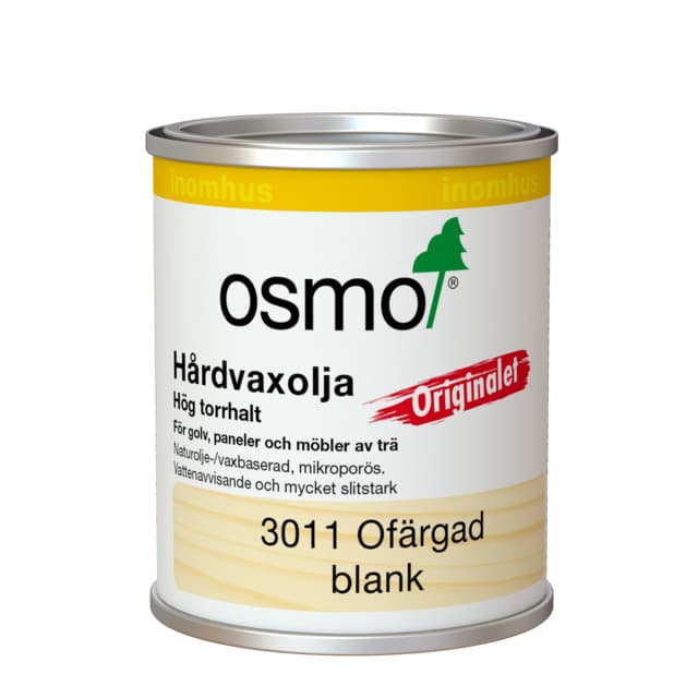 HÅRDVAXOLJA 3011 OSMO ORIGINALET BLANK 0,125L | Beijerbygg Byggmaterial