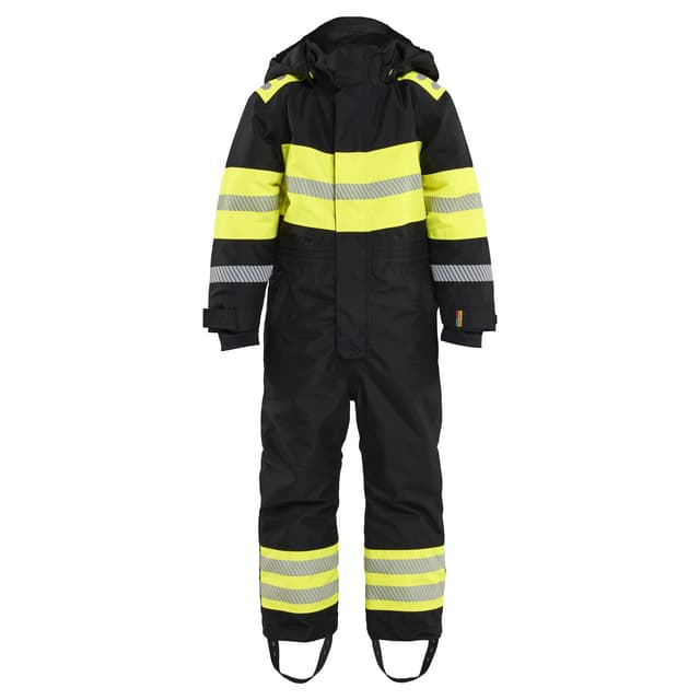 VINTEROVERALL 5215 1977 BARN SVART/VARSELGUL 134/140 | Beijerbygg Byggmaterial