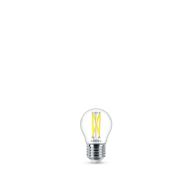 LEDLAMPA PHILIPS CLASSIC 25W KLOT E27 KLAR WGD90 P45 SRT4 | Beijerbygg Byggmaterial