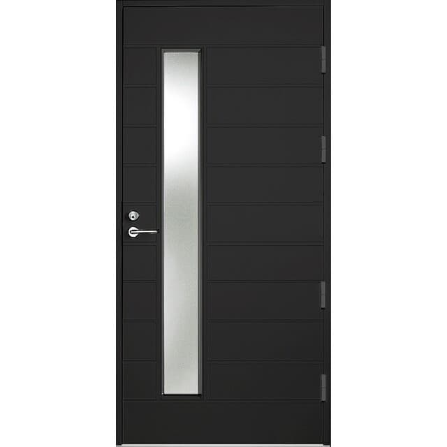 HELSINGBORG, KASKI BLACK THERMODÖRR 10X21 V, CREPIGLAS | Beijerbygg Byggmaterial