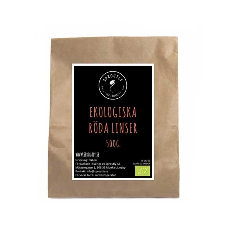 Röda linser, ekologiska 500g