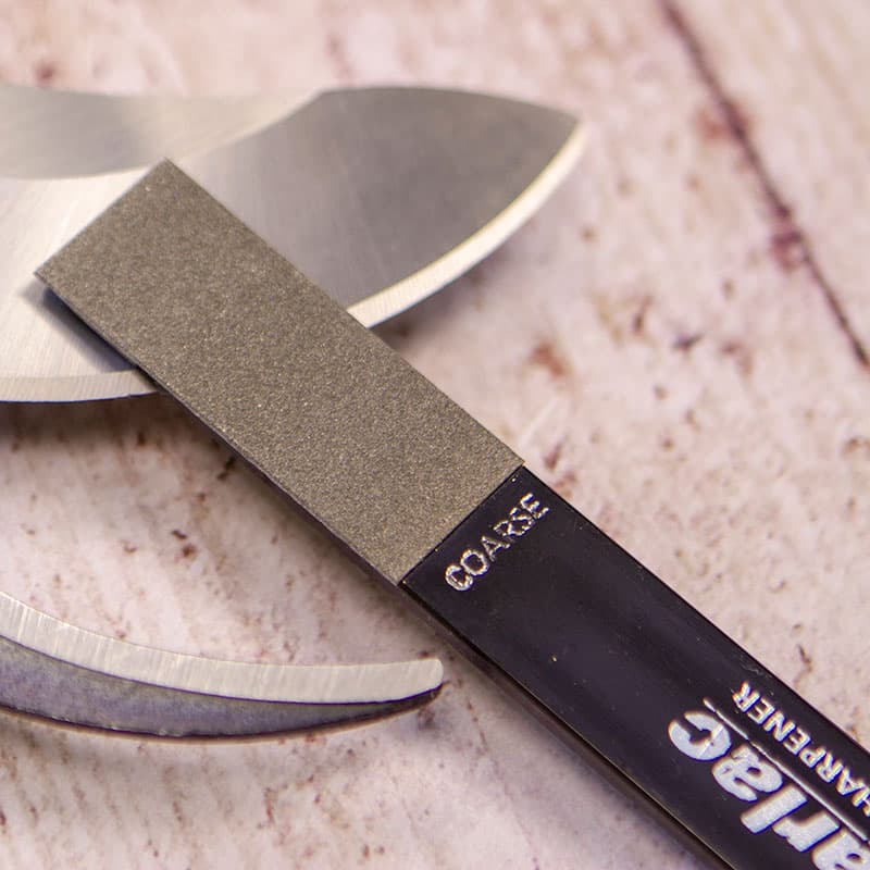 Slipjärn Coarse Diamond Sharp, grovt diamantverktyg för häcksaxar, yxor och slöa blad
